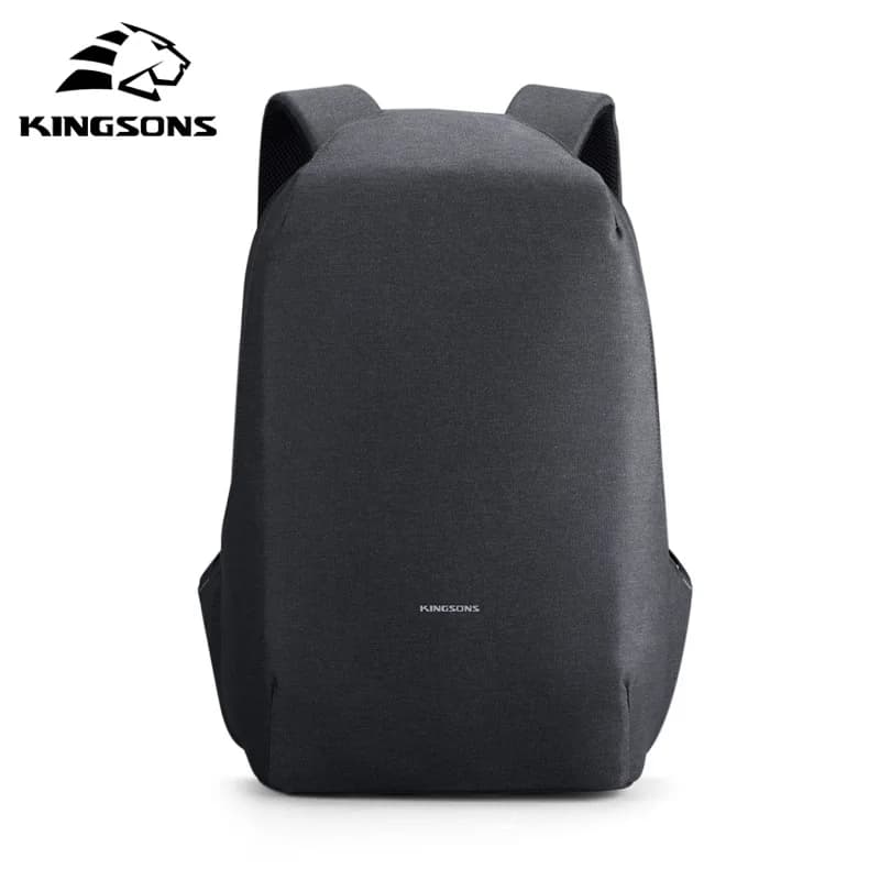 Kingsons sac à dos antivol hommes 15.6 pouces ordinateur portable 180 degrés ouvert W USB charge sac