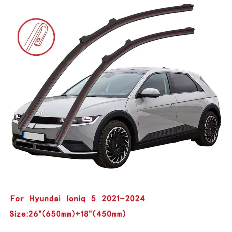Essuie-glace de voiture électrique en caoutchouc double, pour Hyundai Ioniq 5 NE URA back 2016 2017 