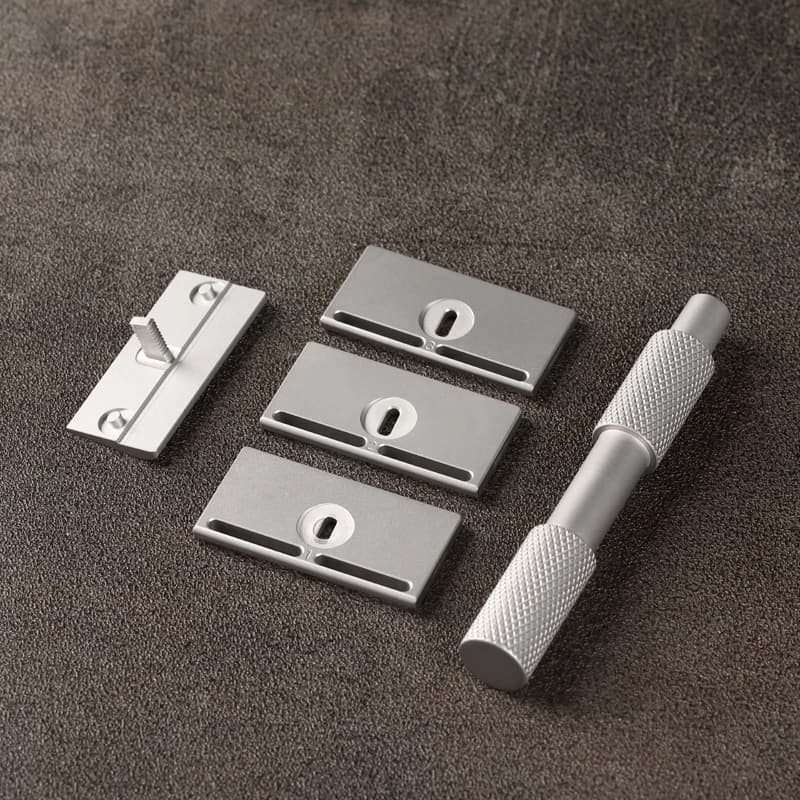 Rasoir de sécurité YAQI Aileron GEM Blade - Rasoir de rasage traditionnel avec 3 lames pour une coup