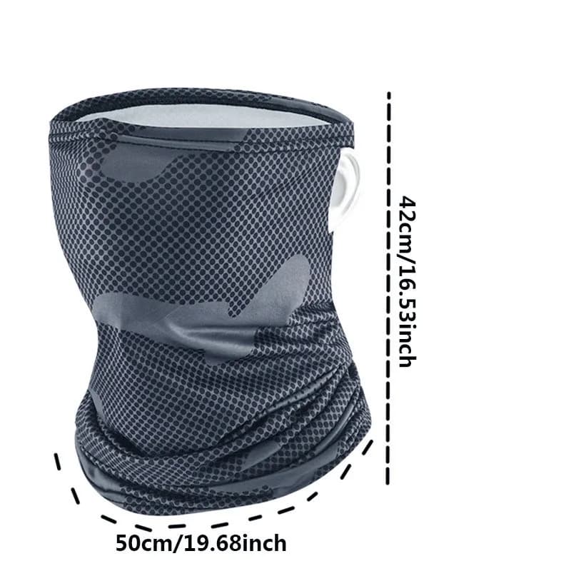 Protection UV glace soie visage couverture cou Tube Sports de plein air Bandana écharpe respirant ra