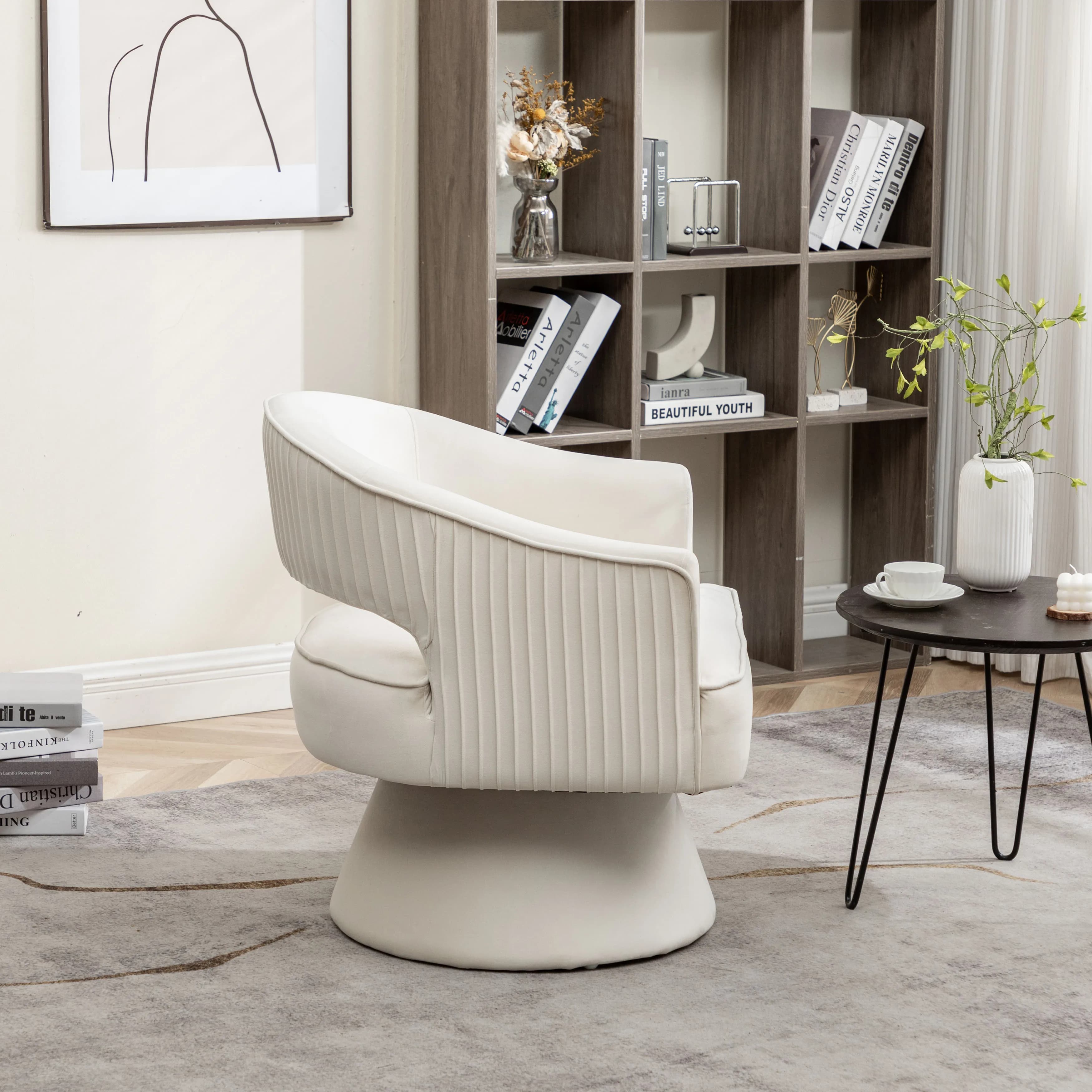 SEYNER-Ensemble de 2 fauteuils à bras en velours Mo.com.br