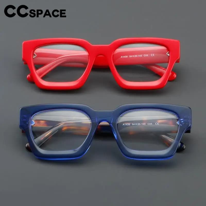 Lunettes optiques carrées en acétate pour femmes, montures de Prescription universelles Vintage, ten