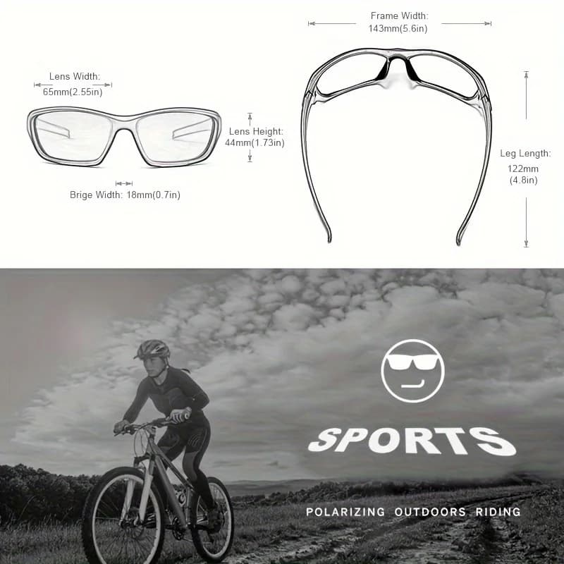 2/3 pièces nouvelles lunettes de soleil polarisées pour hommes en plein air mode sport pêche cyclism