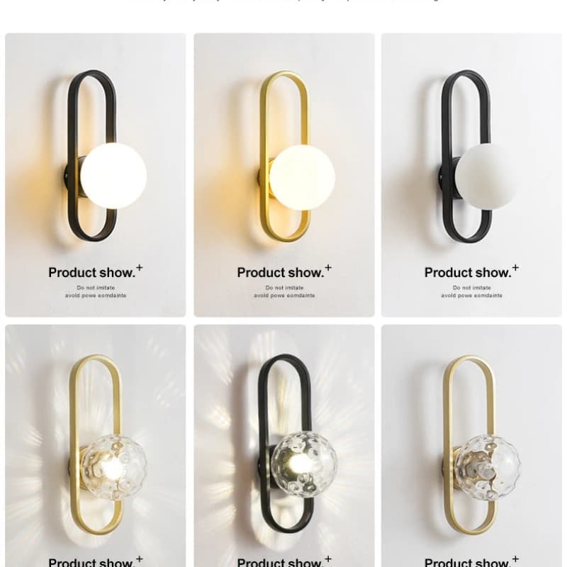 Moderne minimaliste mur LED lampes chambre chevet LED E27 applique murale escalier salon fond mur ve