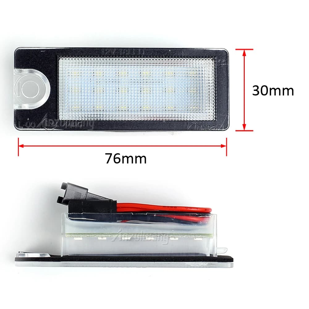 Feux de plaque d'immatriculation LED pour Volvo S80 99-06 S60 V70 XC70 XC90, numéro de voiture 18, 2