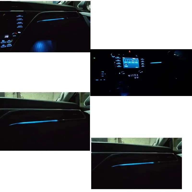 Lumière LED décorative bleue pour intérieur de voiture, console centrale, escales, Toyota Camry, 201