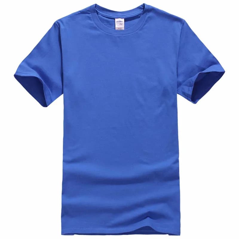 Été 100% coton T-Shirts hommes décontracté à manches courtes solide coton col rond doux T-Shirts bas