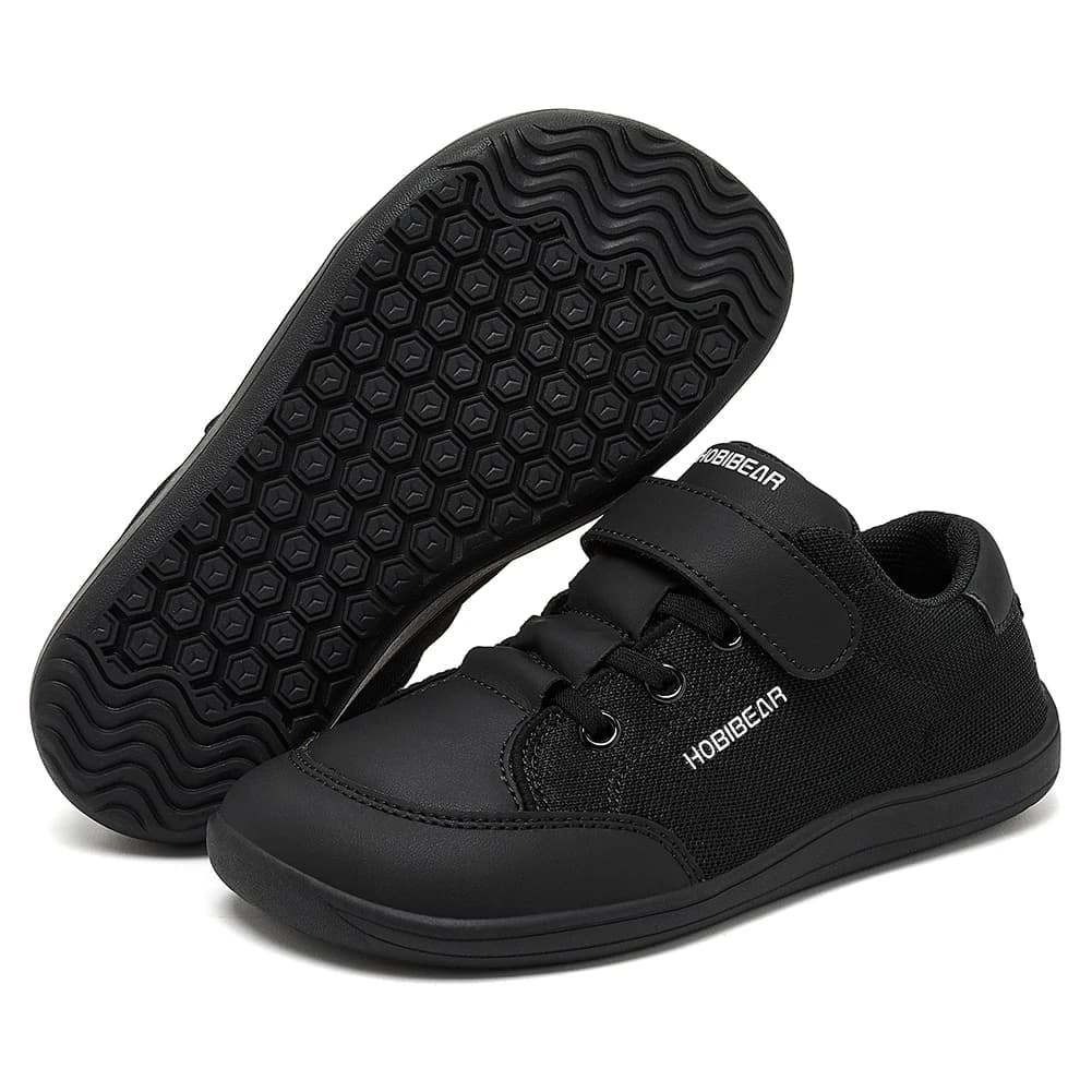 HOBIBEAR enfants bout large pieds nus chaussures garçons filles minimaliste baskets léger crochet bo