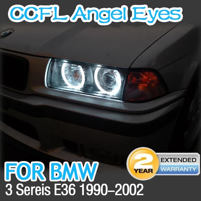 Kit Œil d'Ange Blanc Chaud CCFL, Accessoires pour BMW Série 3 E36 SION i 318i 318is 320i 323i 325i 3