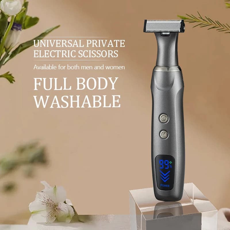 Kemei KM-1903 Tondeuse électrique privée unisexe Rasoir électrique avec écran LCD – Dispositif d'épi