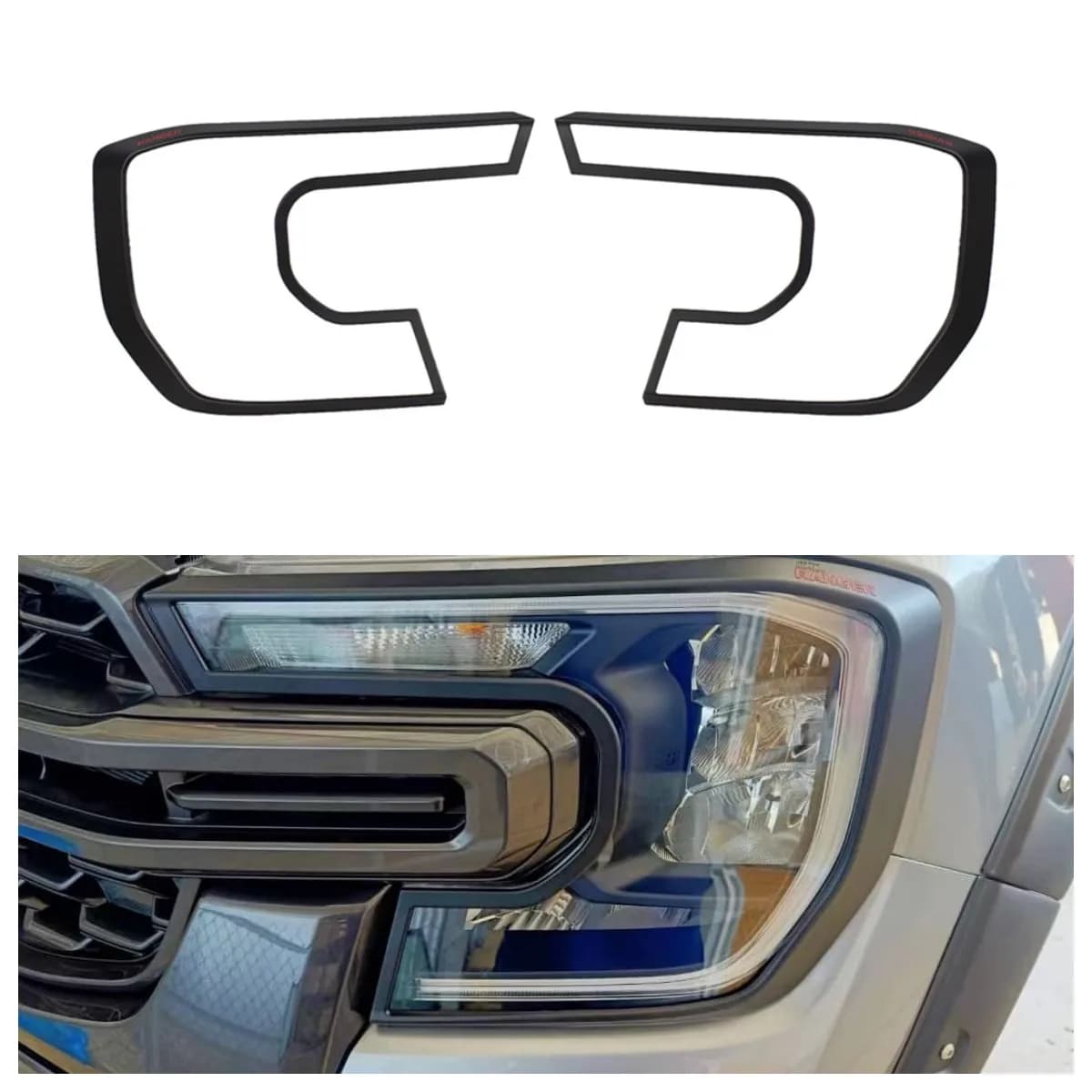 Couvercle de phare, autocollant de Protection pour FORD RANGER T9 2022 2023 2024 WILDTRAK SPORT XLT