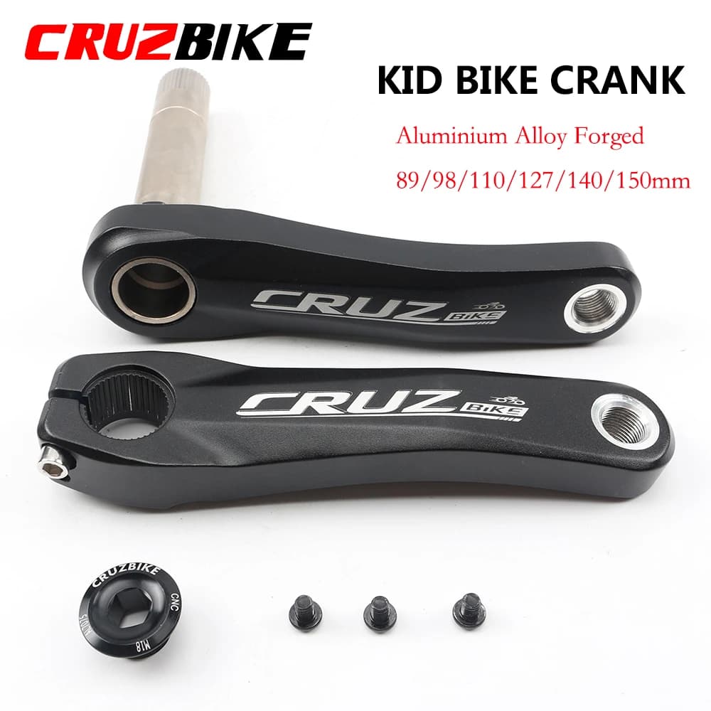 CRUZbike 89/98/110/127/140/150mm alliage d'aluminium vtt enfant vélo manivelle enfants pliant vélo p
