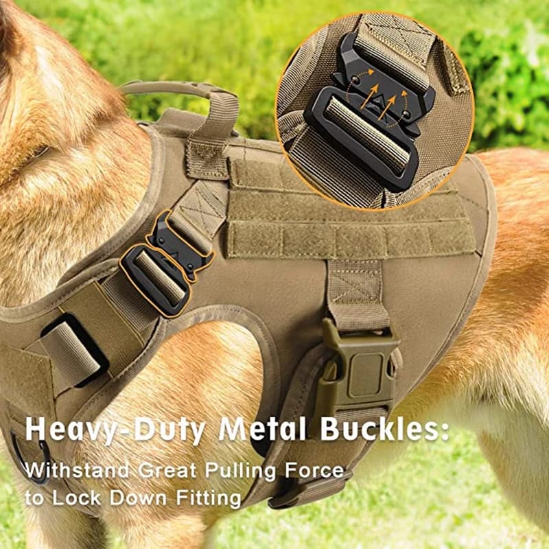 Gilet militaire tactique pour animaux de compagnie, berger allemand Golden Retriever, ensemble harna