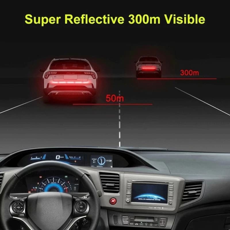 Autocollant réfléchissant pour voiture, bande de sécurité, avertissement anti-collision, autocollant