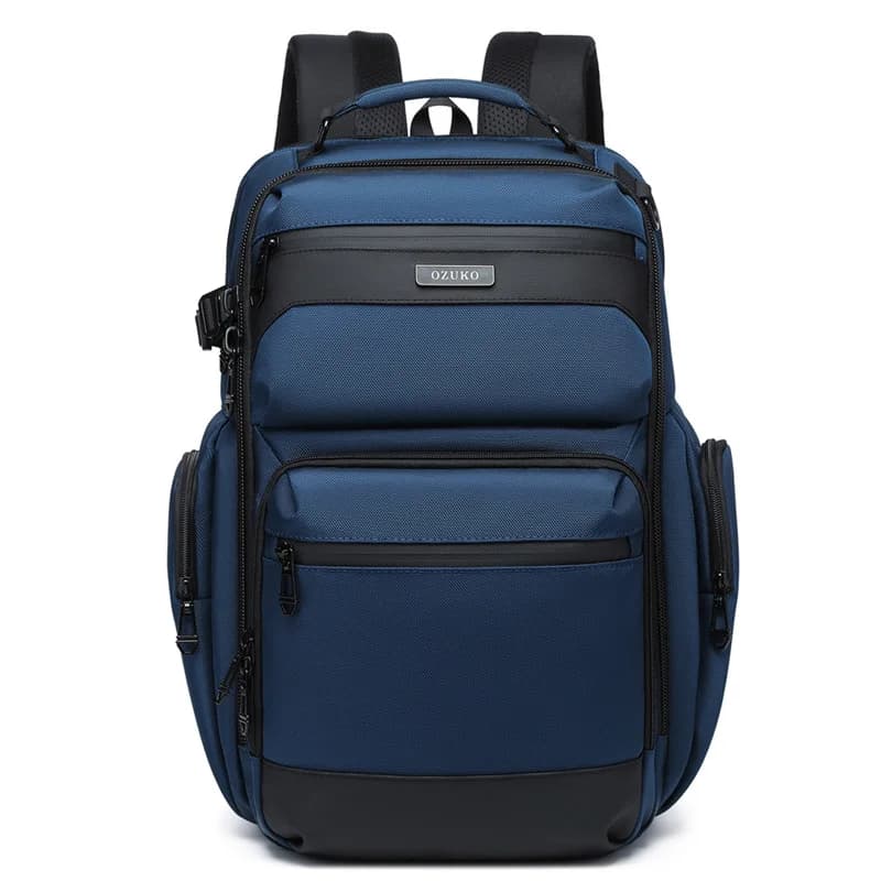 Ozuko – sac à dos étanche multifonctionnel pour hommes, sac à dos pour ordinateur portable 15.617.3 
