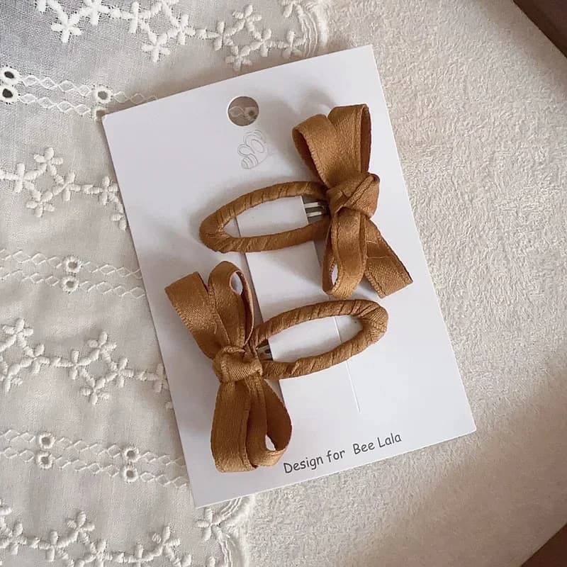 Pinces à cheveux pour bébé, nouvelle série de couleurs de feuilles d'automne et d'hiver, nœud de cei