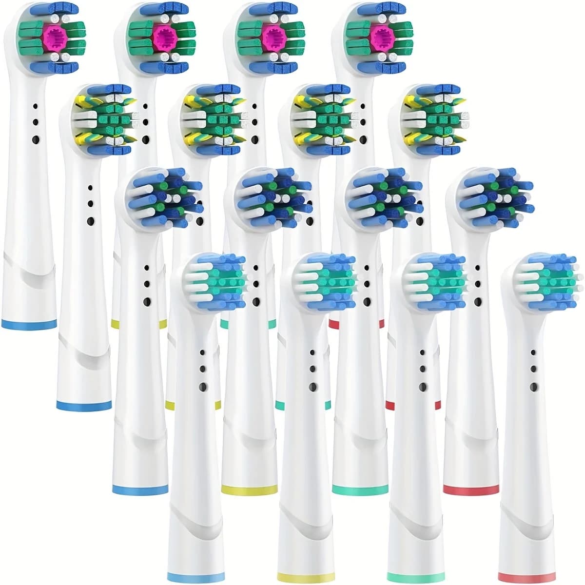 Têtes de brosse à dents de rechange, 4/12/16 pièces, compatibles avec oral-b Braun, têtes de brosse 