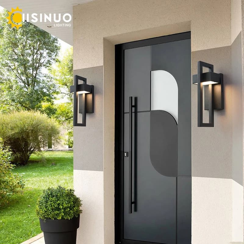 Éclairage mural LED extérieur étanche rétro Vintage couleur noire 10W pour jardin porche applique ré