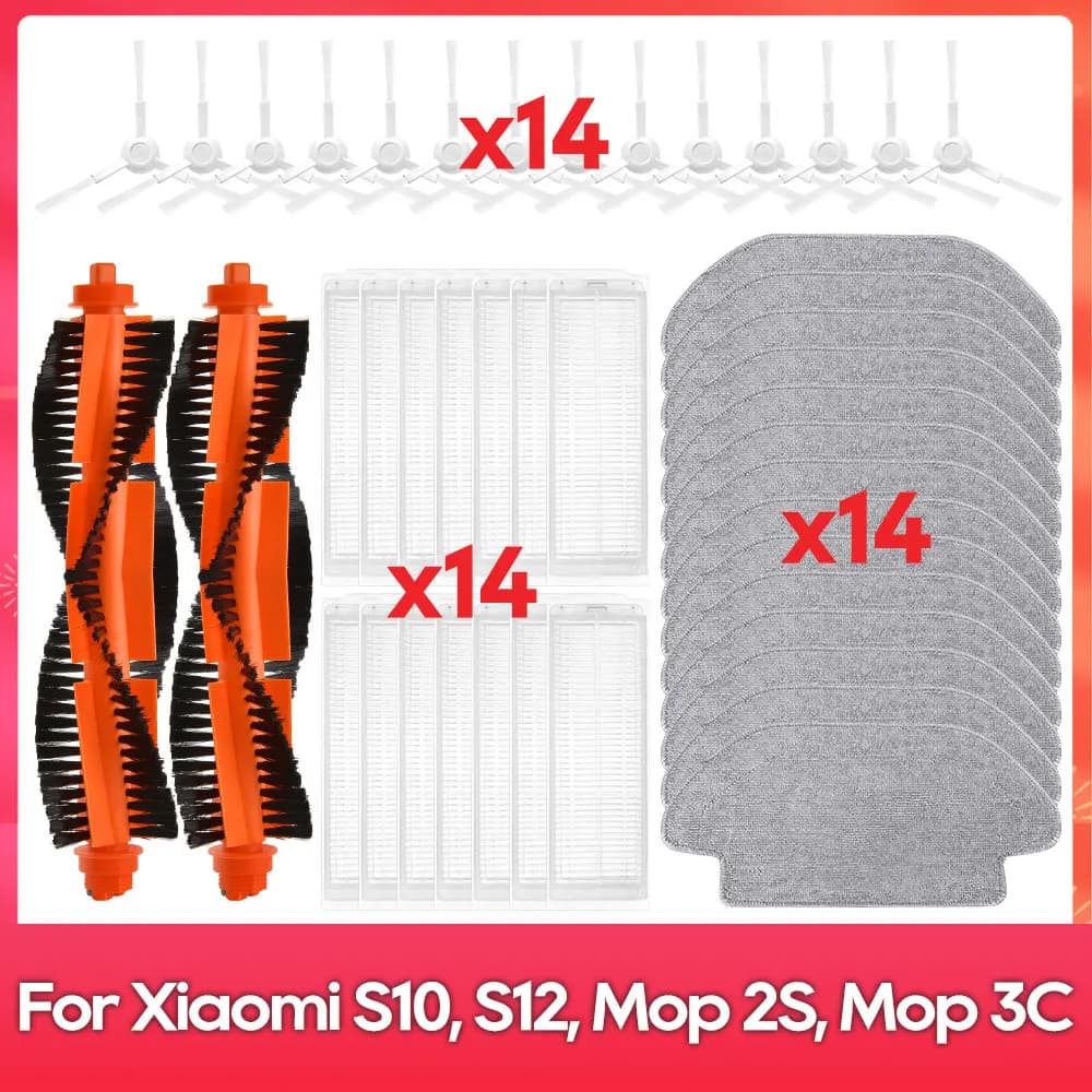 Compatible avec ( Xiaomi Robot Vacuum S10, S12, Mop 2S, XMSTJQR2S, 3C, B106CN, Mop P, STYTJ02YM ) Br