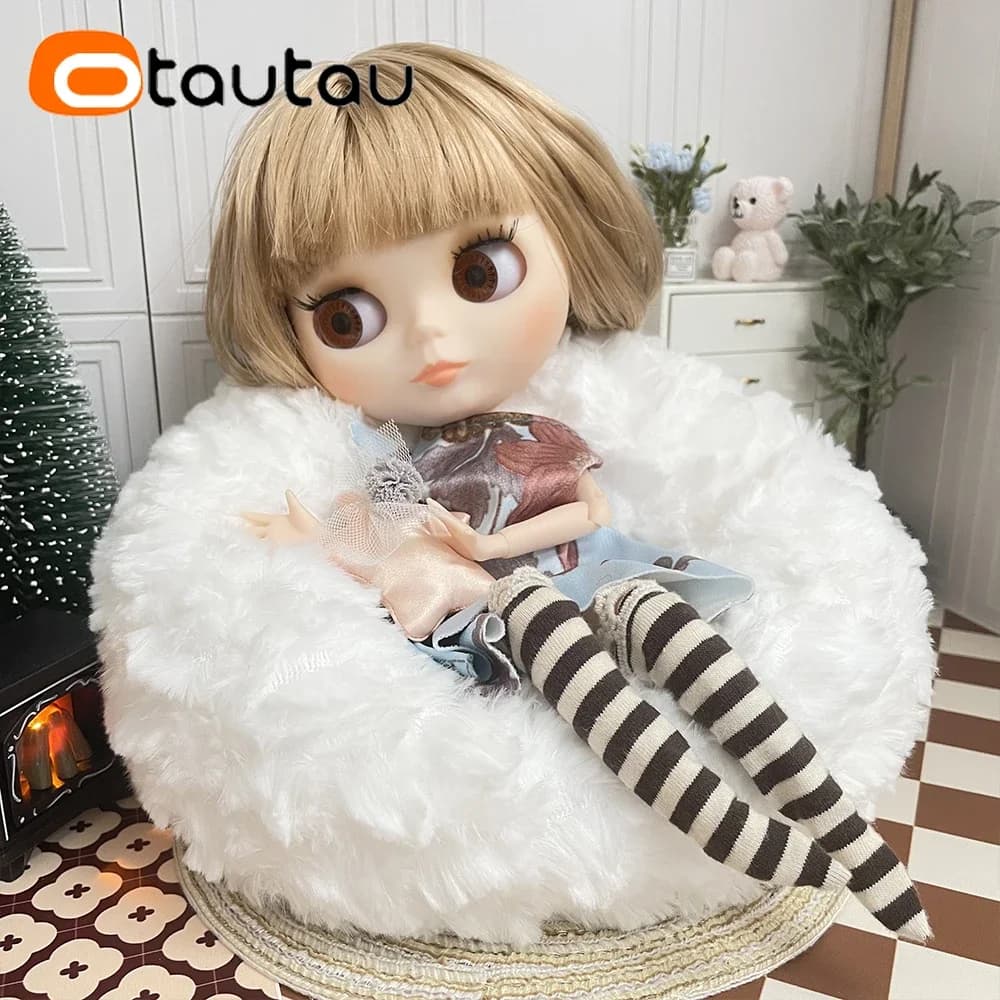 OTAUTAU-Mini pouf, meuble de maison, canapé-lit, chaise, 20cm, 7.8 pouces de diamètre, cadeau pour 1