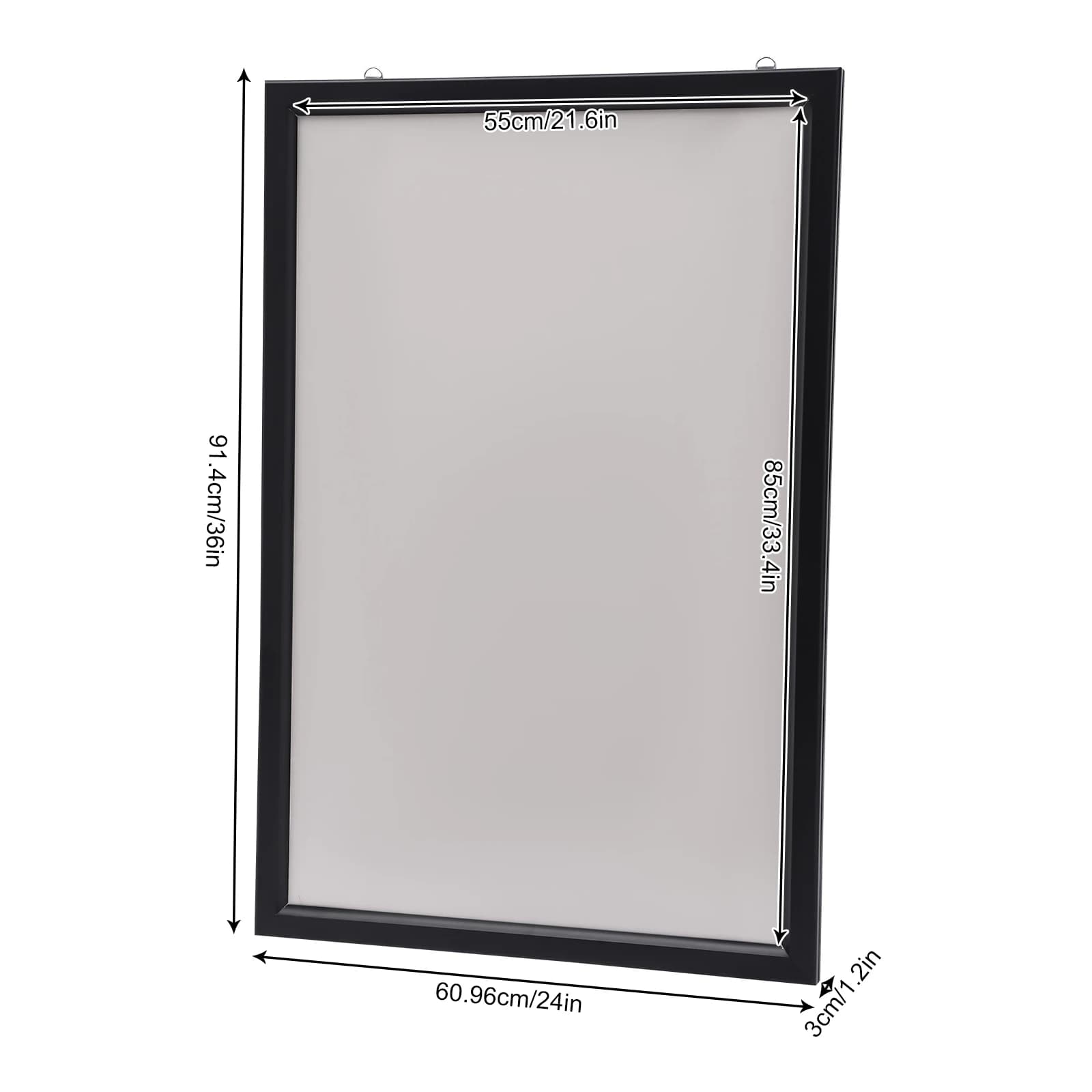 Cadre publicitaire mural pour affiche de film, boîte à lumière LED, affichage américain, 24 po x 36 