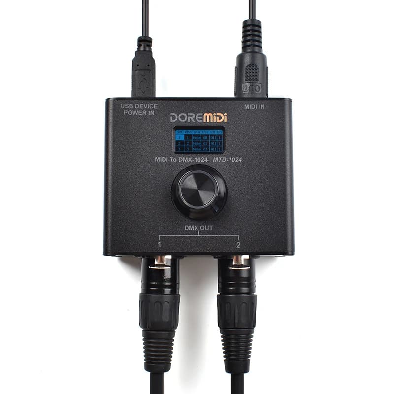 DOREata Di acity I vers le contrôleur DMX (MTD-1024) peut convertir des messages d'acity I en messag