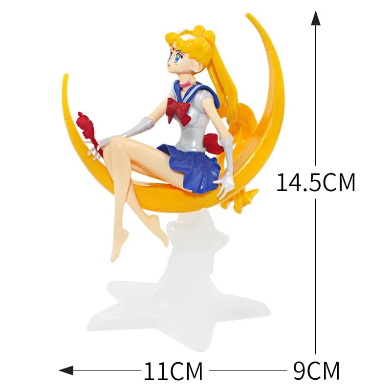 Figurine de marin lune, dessin animé Jupiter Makoto Venus Minako Tsukino, poupée lapin, jouet petite