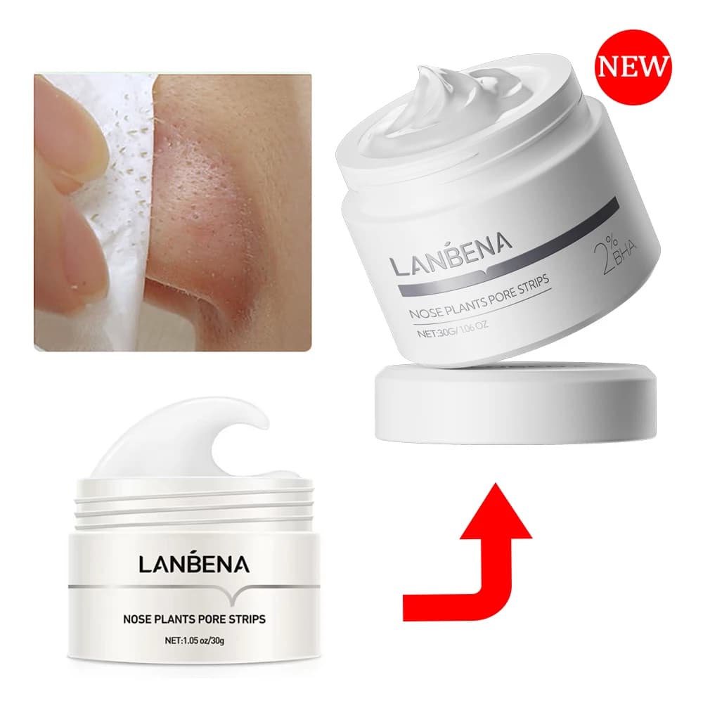 LANBENA nouveau Style dissolvant de points noirs masque nasal bande de pores masque noir Peeling noi