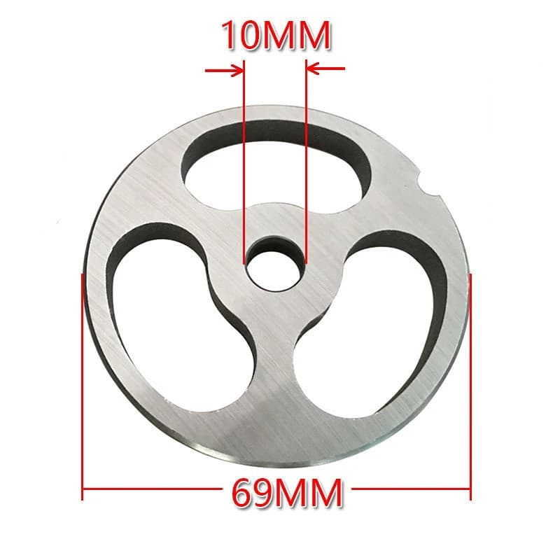 Hachoir à viande de Type 12, accessoires de lavement, maille de couteau, trou en acier inoxydable, t