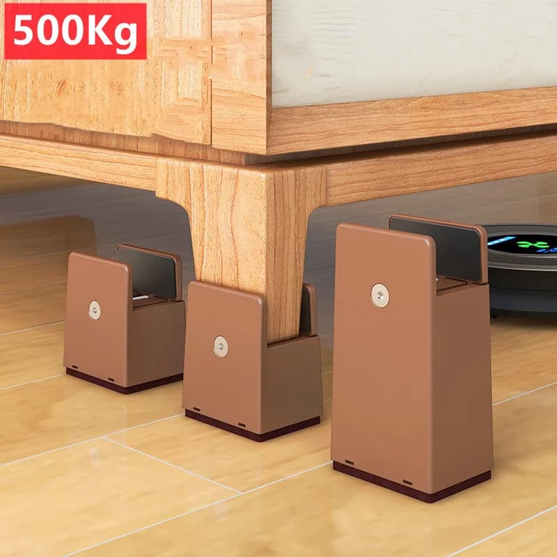 4 pièces pieds de chaise réglables Riser vis pince 2 4 pouces de hauteur robuste canapé Tables lit m
