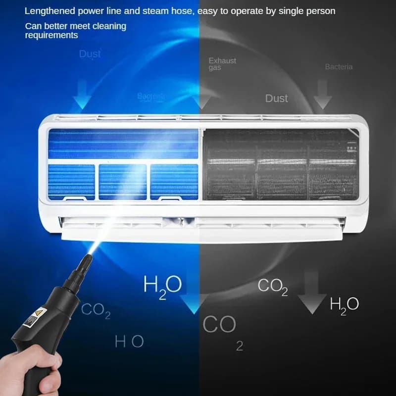 Nettoyeurs à vapeur portatifs haute et température 2500W, climatiseur, hotte de cuisine, Machine de 