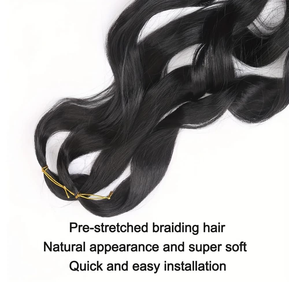 Extensions de cheveux tressés en spirale pour femmes, boucles françaises, cheveux synthétiques pré-é