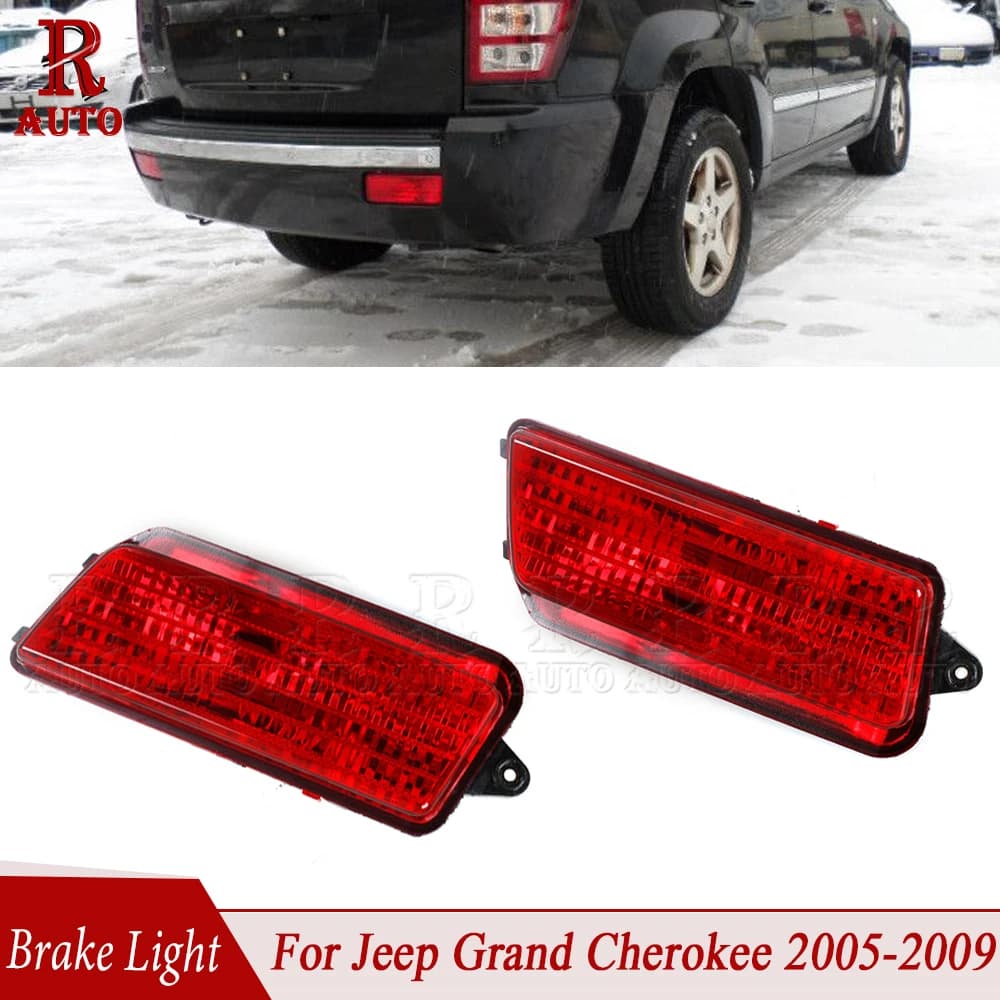 Enquêter stop arrière rouge R-AUTO pour Jeep Grand Traff2005-2010, feu antibrouillard, réflecteur de