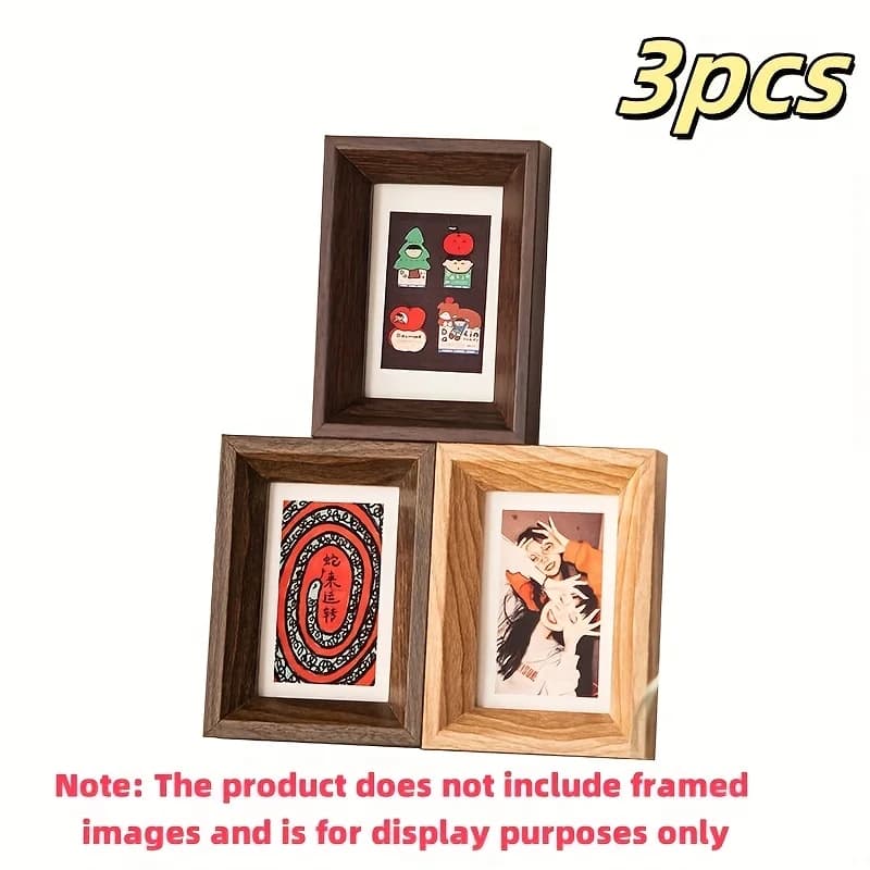 Ensemble de 3 mini cadres photo pour ranger les photos de l'appareil photo Polaroid, petits cadres p