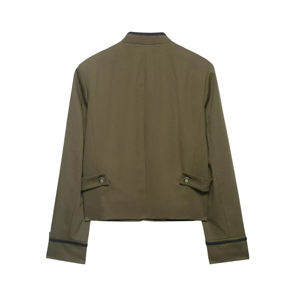 ZYIG Nouvelle Collection Printemps 2026 – Veste de Costume Élégante pour Femme avec Épaulettes Rembo