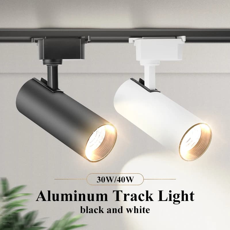 Ensemble d'éclairage sur rail à LED, budgétaire, lampe sur rail, éclairage de magasin, projecteurs p