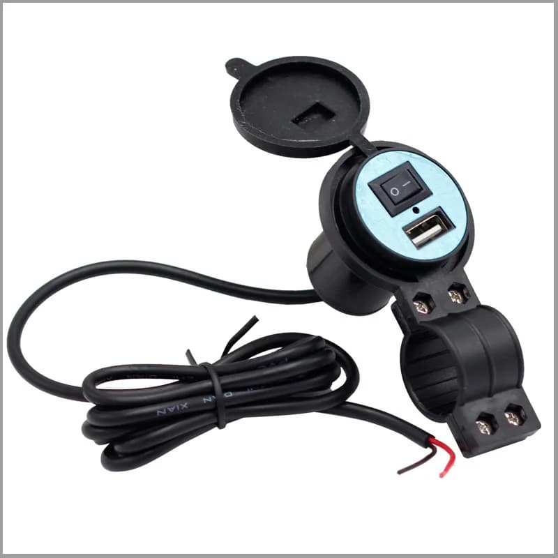 Chargeur USB étanche pour guidon de Moto, adaptateur de Moto 12V 5V-1,5 a, prise d'alimentation pour