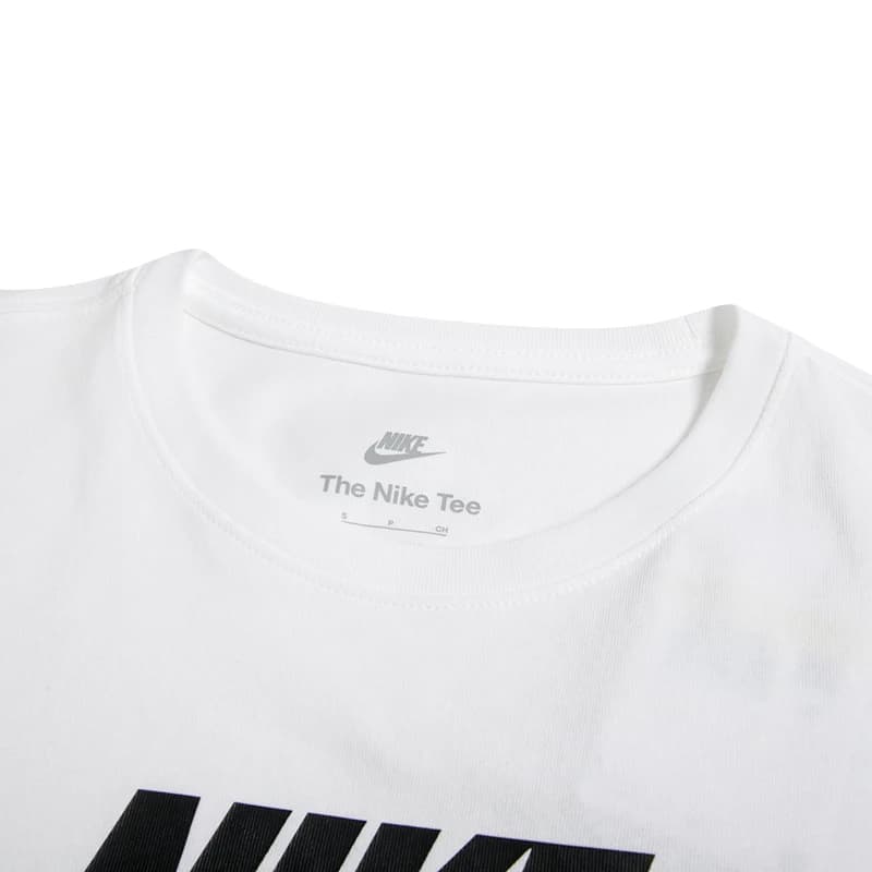 Nike T-Shirt femme Essntl Icn Ftra col rond ample manches courtes respirant décontracté demi manches
