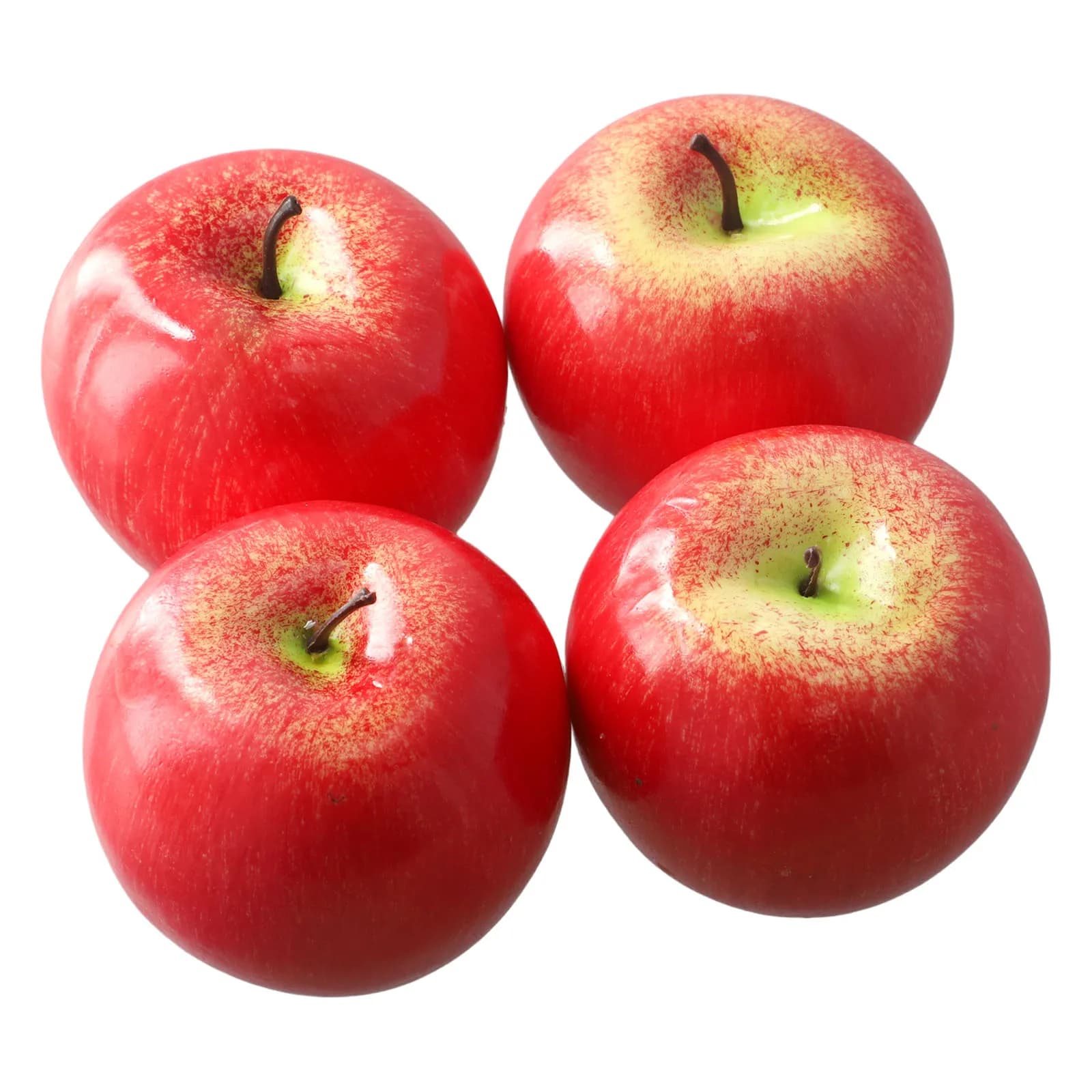 Pommes artificielles en plastique, fruits artificiels, fausses pommes rouges, affichage pour la cuis