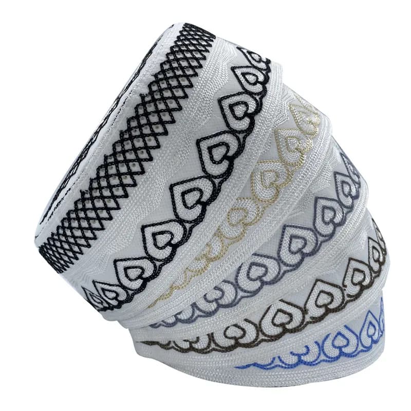 Chapeau de prière musulman en coton brodé pour hommes, Arabie saoudite, chapeaux islamiques, Topkipp