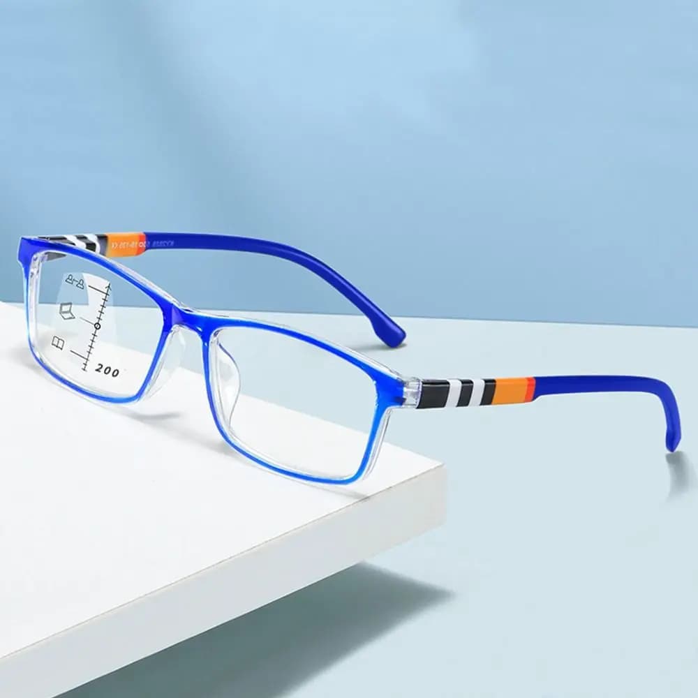 Lunettes de lecture anti-lumière bleue multifocales, lunettes progressives, blocage des rayons bleus
