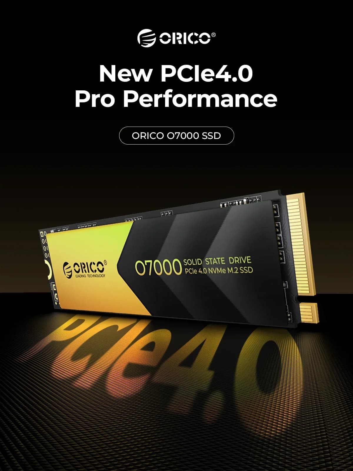 ORICO PCIe4.0 M.2 NVMe SSD PS5 Gaming 7400 mo/s disque SSD interne M Key 2280 SSD pour les créateurs