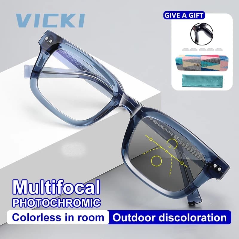 VICKI – lunettes de lecture multifocales progressives pour hommes, Anti-lumière bleue, pour myopie, 