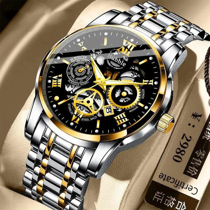 UTHAI montre pour hommes à la mode haut de gamme lumière luxe polyvalent montres à Quartz étanche ro