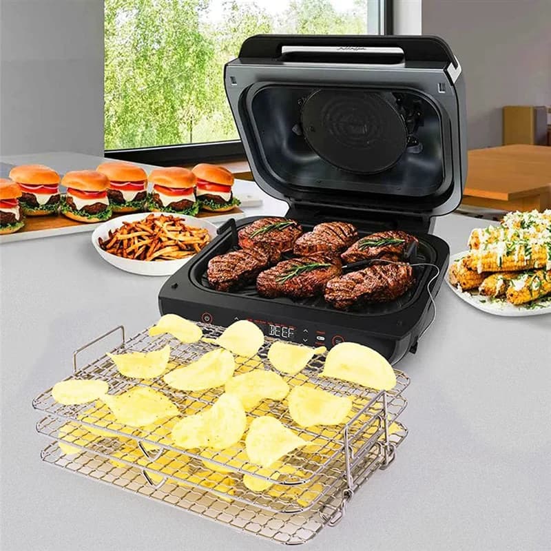 Friteuse à air T1 pour Ninja Foodi Grill XL, déliaison multicouche, accessoires pour friteuse à air 