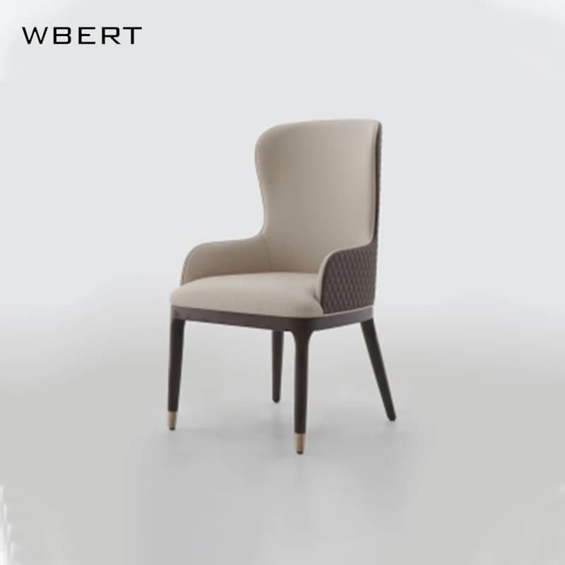 Chaise de salle à manger moderne pour la maison et l'hôtel avec dossier simple, style Mahjong, pour 