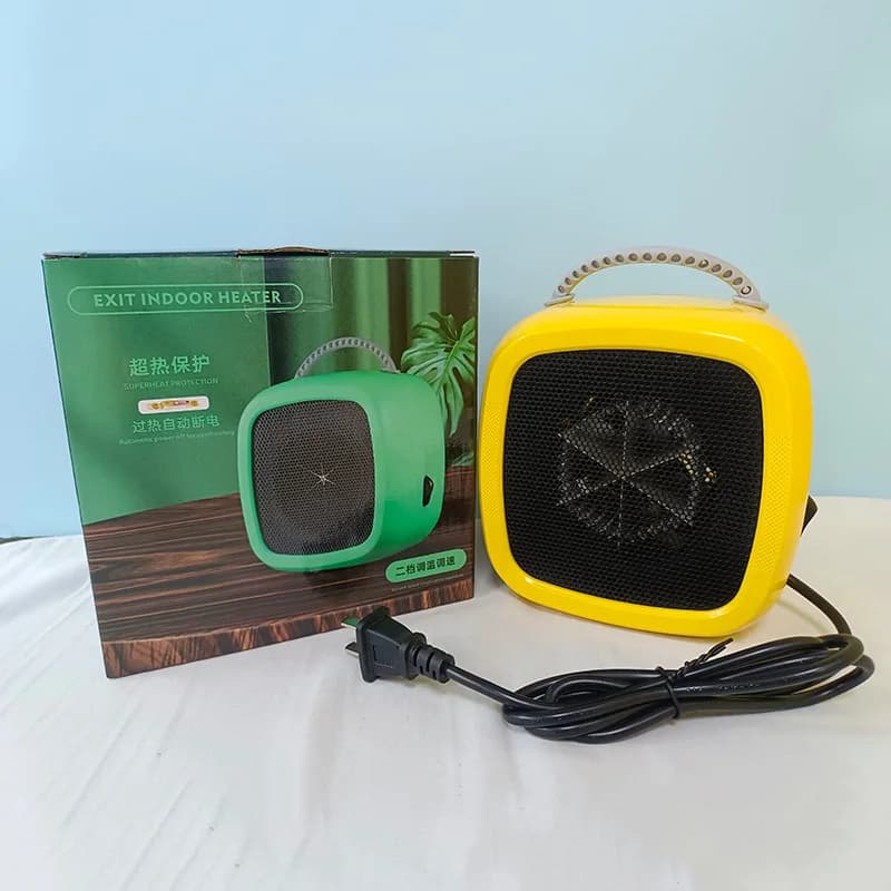 Mini radiateur soufflant de bureau avec interrupteur à bouton, petit chauffage domestique, chauffage