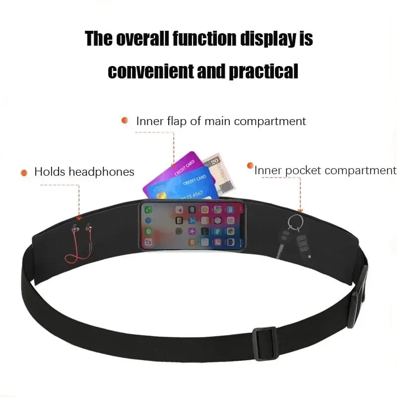 Nouveau Sacs de ceinture de course femmes sport Fitness étanche pour argent support pour téléphone J