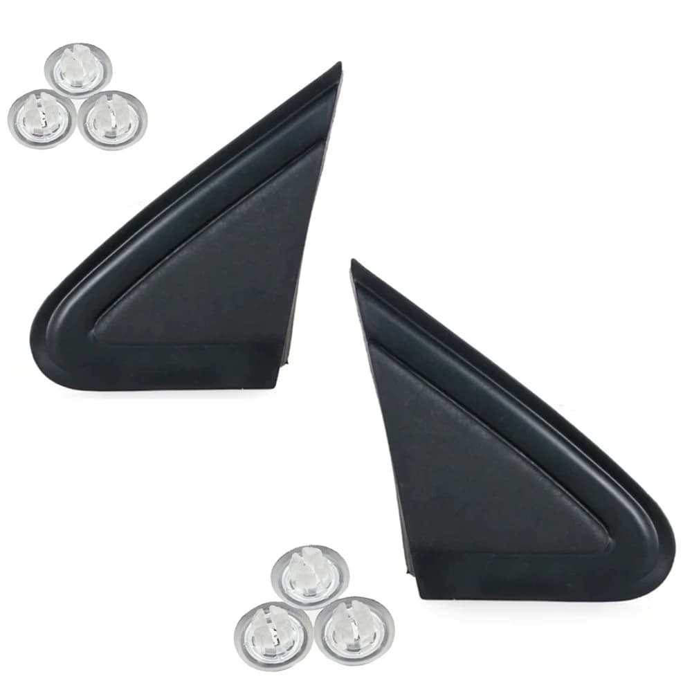 1 pièce/1 paire de couvercle de rétroviseur, garniture de rétroviseur triangulaire d'aile extérieure