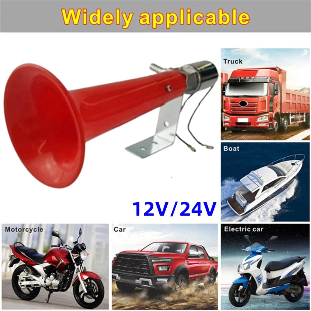 Sifflet de loup, klaxon à Air 12v/24v, son d'oiseau Super fort, alarme, klaxon, trompette, compresse